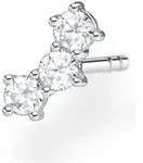 Single-Ohrstecker THOMAS SABO "farbige oder wei&szlig;e Steine", bunt (silberfarben,