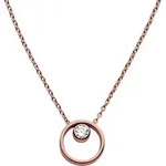 Kette mit Anh&auml;nger SKAGEN "Schmuck Geschenk Edelstahl Halskette ELIN", rosa