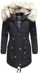 Navahoo Wintermantel "Honigfee" stylischer Baumwollparka mit Kunstfell-Kapuze