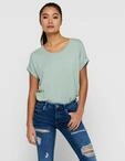 T-Shirt ONLY "ONLMOSTER &ndash; Kurzarmshirt mit Aufschlag und klassischem Look", Damen,