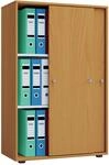 VCM Aktenschrank "B&uuml;roschrank Aktenschrank Schiebet&uuml;ren Lona 3fach" 1 Stk. tlg.