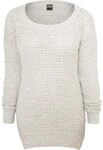 Rundhalspullover URBAN CLASSICS "Urban Classics Damen Ladies Long Wideneck Sweater",