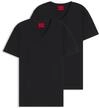 HUGO T-Shirt "HUGO-V" Packung, 2er, V-Ausschnitt, Slim-Fit, HUGO Logo-Print