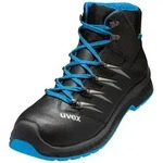 Sicherheitsstiefel UVEX "2 trend Stiefel" Gr. 43, schwarz (schwarz, blau), 43,