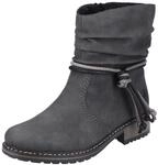 Rieker Winterstiefelette mit Zierb&auml;nder am slouchy Schaft