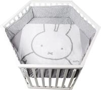 roba Laufgitter "miffy, wei&szlig;, 6-eckig" bis 15 kg mit Stoffeinlage und Nestchen