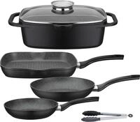 GSW Topf-Set "Gourmet Granit" Set, 1 Br&auml;ter, 1 Grillpfanne &Oslash; 28cm, je 1...