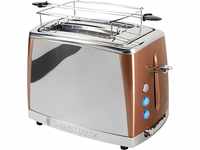 RUSSELL HOBBS Toaster "Luna Copper Accents 24290-56", 2 lange Schlitze, für 2