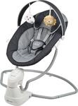 BabyGo Babywippe "Cuddly, anthracite" bis 9 kg elektrisch, mit Sound