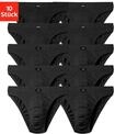 Slip H.I.S "Herren Minislip", Herren, Gr. 7 (XL), 10 Stk., schwarz, Jersey,