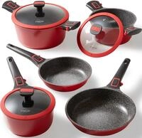 STONELINE Topf-Set "Imagination PLUS" Kasserolle 18 cm, Bratentopf 24 cm, Kochtopf 20
