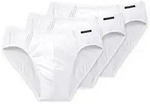 Slip SCHIESSER "Slip 3er Pack", Herren, Gr. XL, wei&szlig;, Obermaterial: 95% Baumwolle