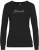 Sweatshirt BENCH. LOUNGEWEAR "Loungeshirt" Gr. 36/38, schwarz Damen Sweatshirts
