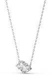 Kette mit Anh&auml;nger SWAROVSKI "Mesmera Attract", silber (metallfarben,