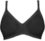 B&uuml;gelloser BH SUSA "BH ohne B&uuml;gel Topsy", Damen, Gr. 90, Cup B, schwarz, Stoff,