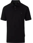 Poloshirt CASAMODA "CASAMODA Polo-Shirt uni", Herren, Gr. XXL, schwarz, 95%