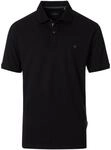 Poloshirt CASAMODA "CASAMODA Polo-Shirt uni", Herren, Gr. XXL, schwarz, 95%