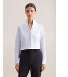 Klassische Bluse SEIDENSTICKER, Damen, Gr. XL(42), blau (hellblau), 100% Baumwolle,