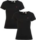 Levis T-Shirt "Mini-Logo" Packung, 2 Stk. mit kleiner Markenlogo-Stickerei auf der