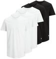 T-Shirt JACK & JONES "JJENOA TEE SS CREW NECK 5PK MP NOOS", Herren, Gr. XL,