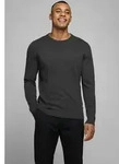Rundhalspullover JACK & JONES "JJEBASIC KNIT CREW NECK NOOS", Herren, Gr. M, grau