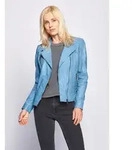 Lederjacke MAZE "Sally", Damen, Gr. XL, blau (light blau), Obermaterial: 100%