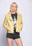 Lederjacke MAZE "Blackridge", Damen, Gr. S, gelb (lemon), Obermaterial: 100%