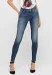 ONLY Ankle-Jeans "ONLBLUSH MID SK ANK RW REA422 NOOS" mit Fransensaum