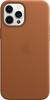 APPLE Smartphone-Hülle "iPhone 12 Pro Max Leather Case" Hüllen braun (saddle brown)