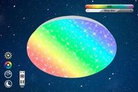 BRILONER LEUCHTEN LED Deckenleuchte "MOON", wei&szlig;, Leuchten, LED Sternenhimmel