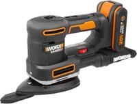 Worx Akku-Multischleifer "WX820" 5-in-1 Funktionen, DustStop-Mikrofilter, inkl. Akku