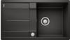 BLANCO Granitspüle "METRA 5 S-F" Küchenspülen Gr. beidseitig, schwarz