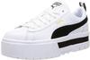 Sneaker PUMA "Mayze Lth Wn's" Gr. 40,5, schwarz-weiß (weiß, schwarz) Schuhe Sneaker