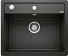 BLANCO Granitspüle "DALAGO 6-F" Küchenspülen Gr. beidseitig, schwarz