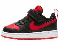 Sneaker NIKE SPORTSWEAR "Court Borough Low 2" Gr. 21, schwarz (schwarz, rot)...