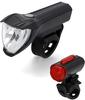 Fahrradbeleuchtung FISCHER FAHRRAD schwarz Fahrradbeleuchtungssets mit zusätzlicher