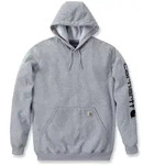 Hoodie CARHARTT "Sweatshirt", Herren, Gr. XL, grau (hellgrau), Obermaterial: 70%