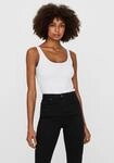 Longtop VERO MODA "VMMAXI", Damen, Gr. S, wei&szlig;, Jersey, Obermaterial: 93%...