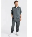 Trainingsanzug UNDER ARMOUR "UA RIVAL KNIT TRACK SUIT", Jungen, Gr. S, pitch gray,