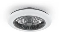 REALITY LEUCHTEN LED Deckenleuchte "Stralsund Deckenventilator", schwarz (schwarz