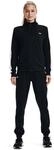 Trainingsanzug UNDER ARMOUR "TRICOT TRACKSUIT", Damen, Gr. M, schwarz-wei&szlig; (schwarz,