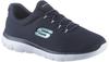 Slip-On Sneaker SKECHERS "Summits" Gr. 38, blau (navy) Damen Schuhe Sneaker Slipper,