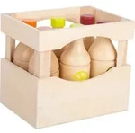Kaufladensortiment SMALL FOOT "Flaschenkiste fresh", beige (bunt),