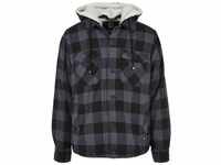 Anorak BRANDIT "Brandit Herren Lumberjacket Hooded" Gr. 5XL, schwarz (black, grey)