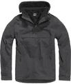 Anorak BRANDIT "Brandit Herren Fleece Pull Over Windbreaker", Herren, Gr. L, schwarz,