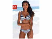 Bügel-Bikini-Top VENICE BEACH "Summer" Gr. 38, Cup D, blau (weiß, marine,