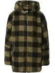 Winterjacke URBAN CLASSICS "Urban Classics Damen Ladies Hooded Oversized Check...