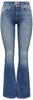 Bootcut-Jeans ONLY "ONLBLUSH LIFE FLARED" Gr. XS, Länge 32, blau (medium blue denim)