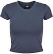 T-Shirt URBAN CLASSICS "Urban Classics Damen Ladies Stretch Jersey Cropped Tee",