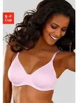 T-Shirt-BH LASCANA "perfect basic", Damen, Gr. 75, Cup E, rosa (ros&eacute;),...